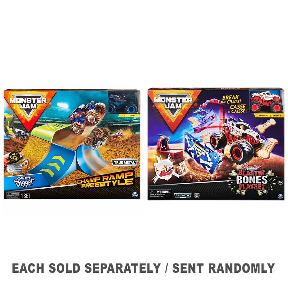 モンスタージャム1:64スタントプレイセット(1PCランダムスタイル)
