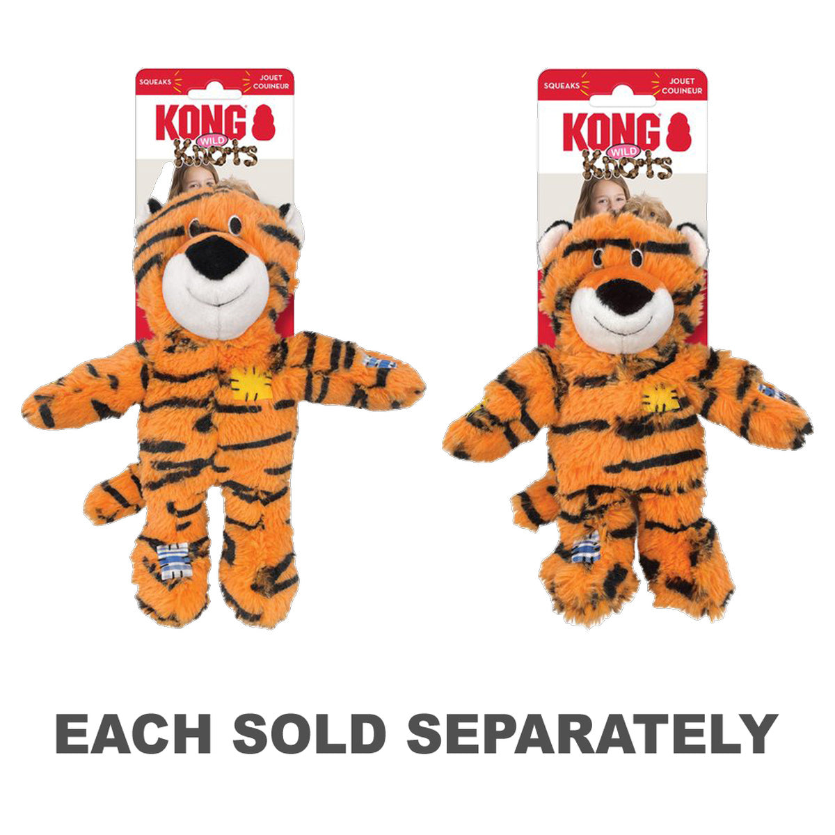 Kong Wild Knots Tiger Toy
