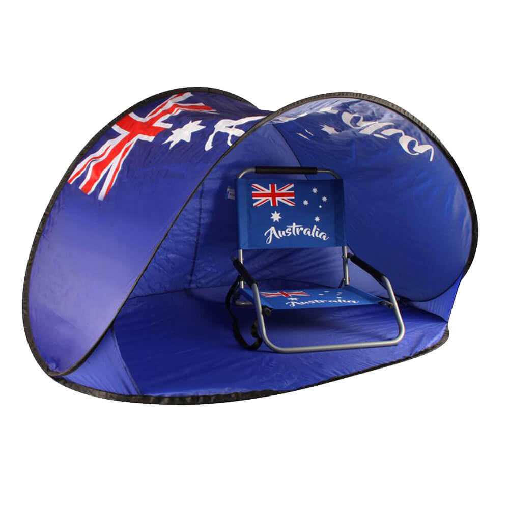 折りたたみやすいビーチサンシェードw/バッグ(145x95x80cm)