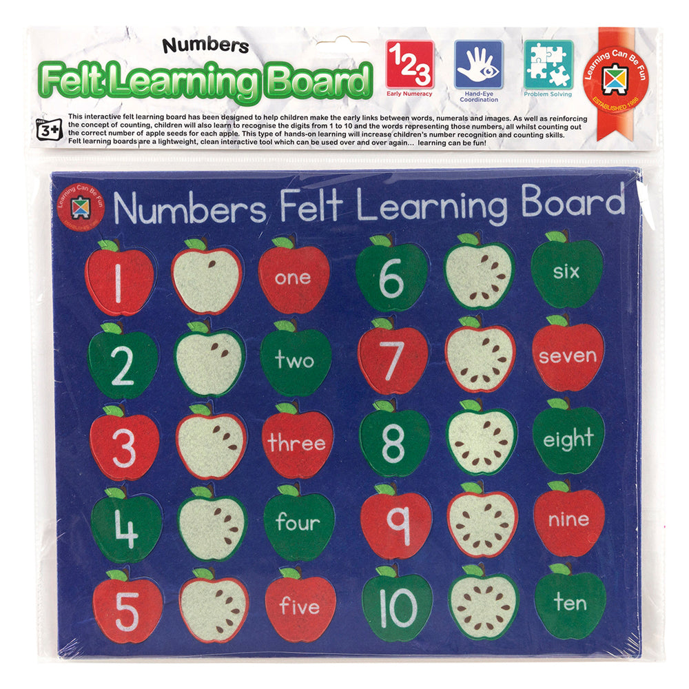 Learning Can Be Fun Felt Learning Board Game