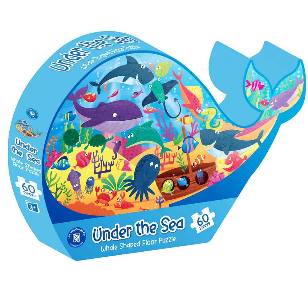 Learning Can Be Fun Shaped Floor Jigsaw Puzzle