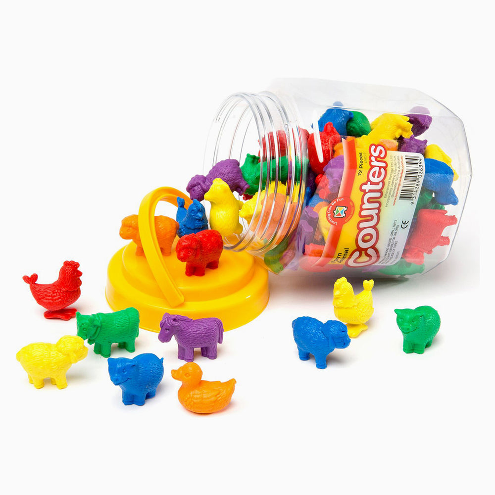 Learning Can Be Fun Farm Animal Counters