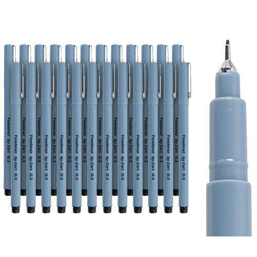 Budget Fineliner Pens 24pcs