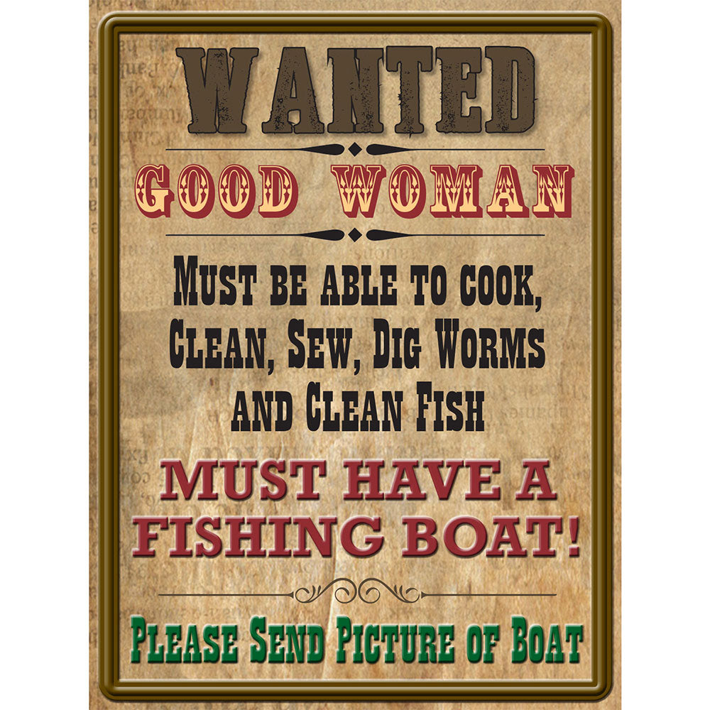 Señal de estaño de acero pesado (30x40 cm)