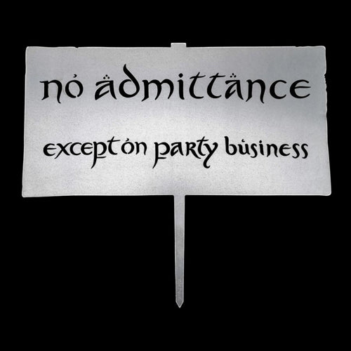 The Lord of the Rings No Admittance Metalbird Silhoette
