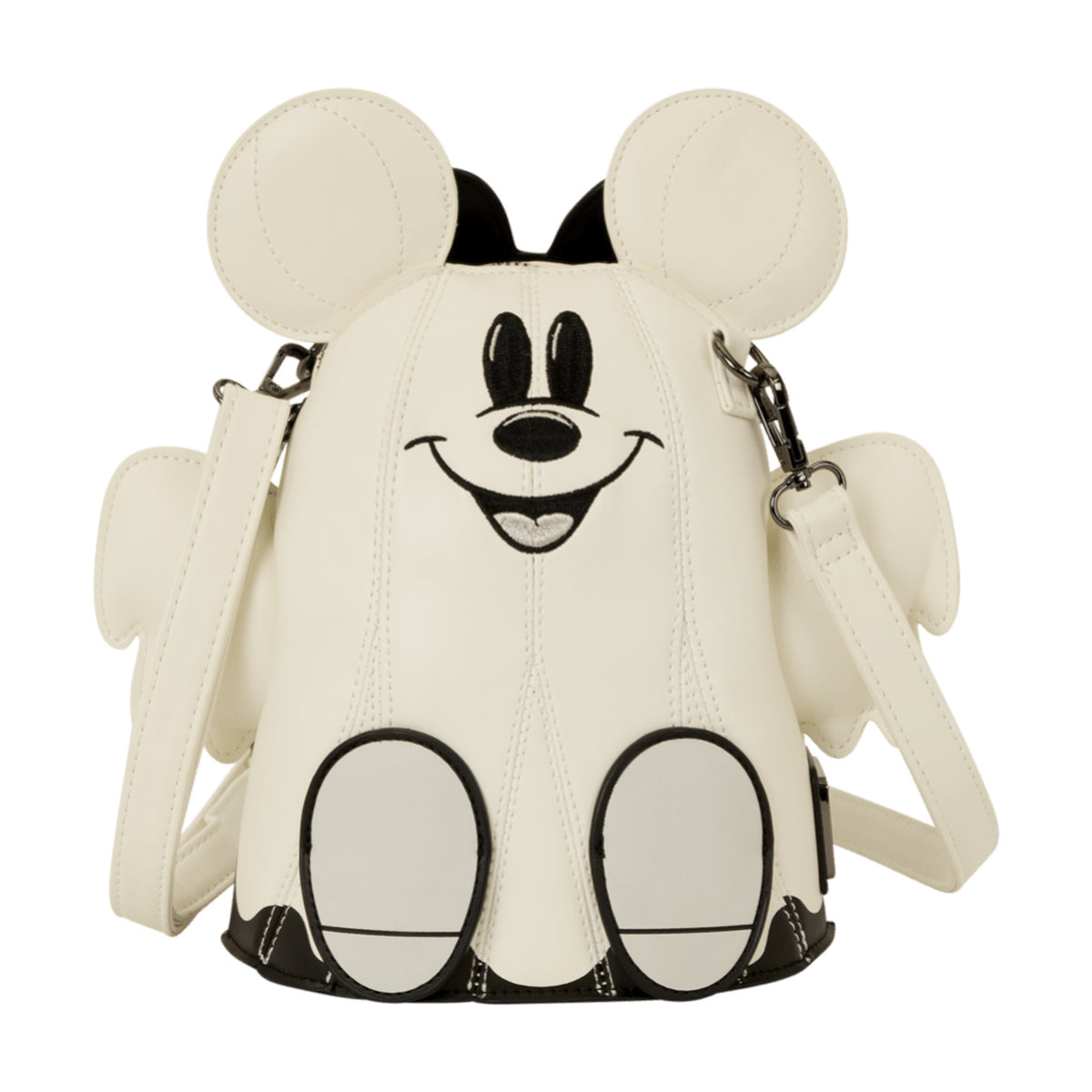 Disney Mickey & Minnie Ghost Glow Figural Crossbody Bag