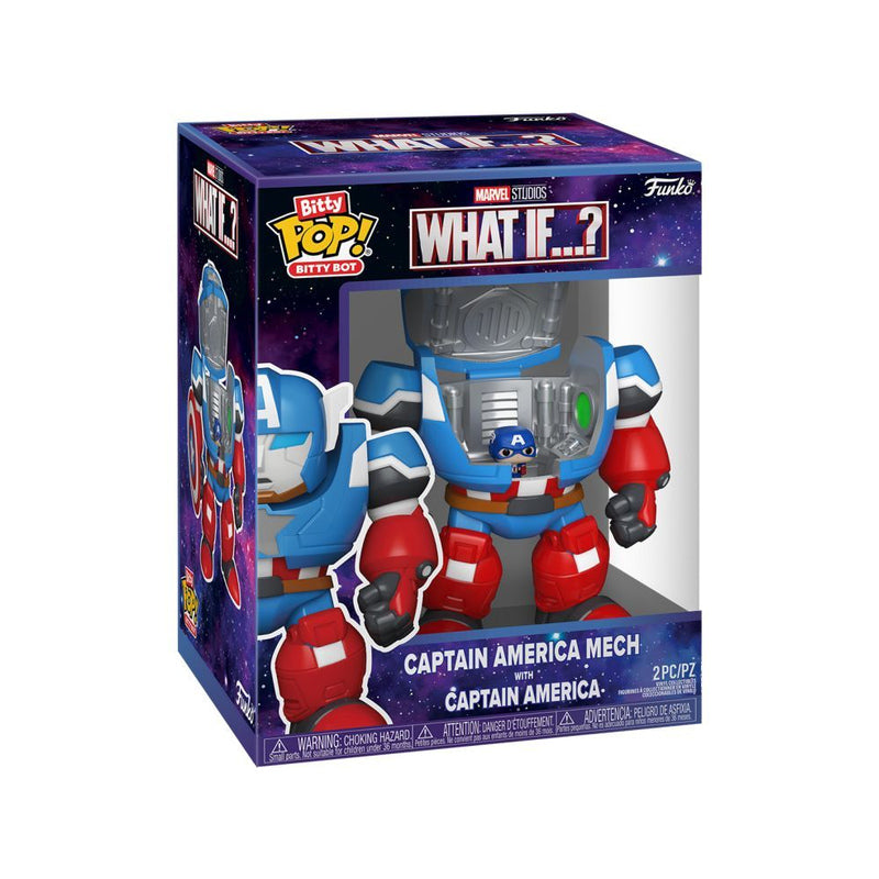 What If Captain America w/Mech Bitty Pop! Bot