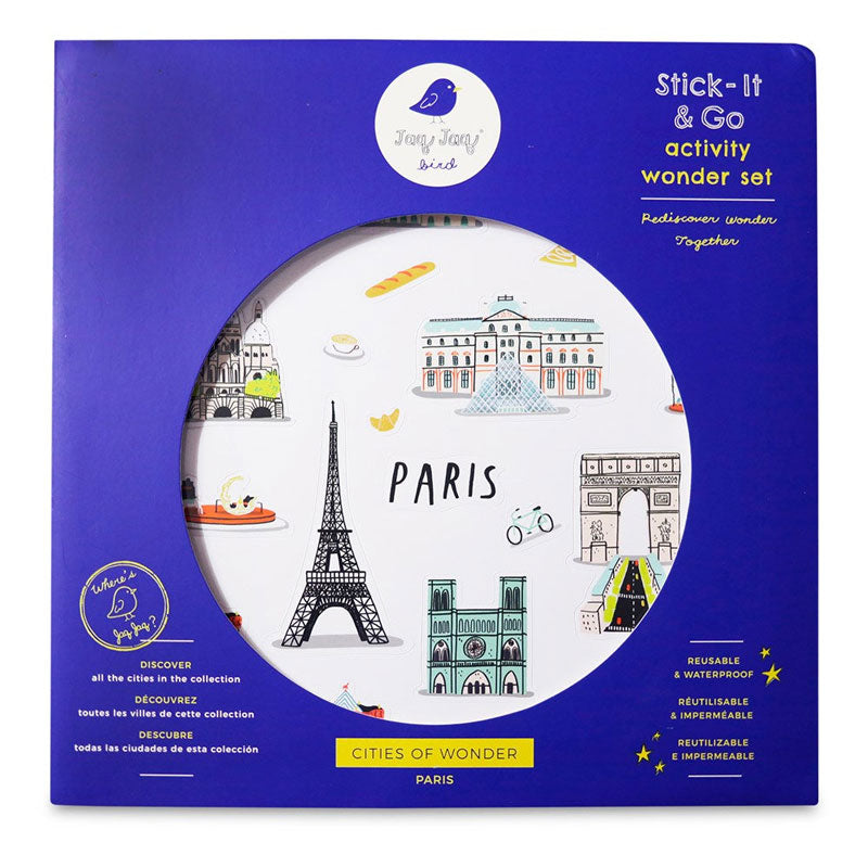 Jaq Jaq Bird Cities of Wonder Stick It & Go Activity Set