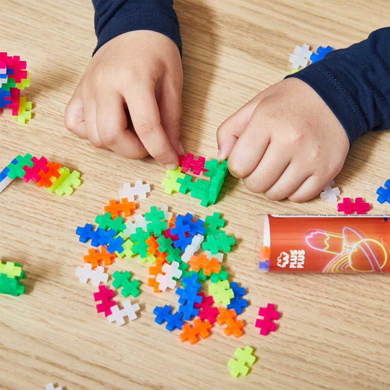 Plus-Plus Neon Mix Building Blocks Tube 100pcs