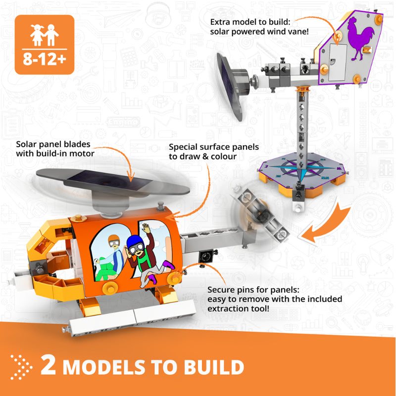 Engino Academy of Steam Solar Helicopter