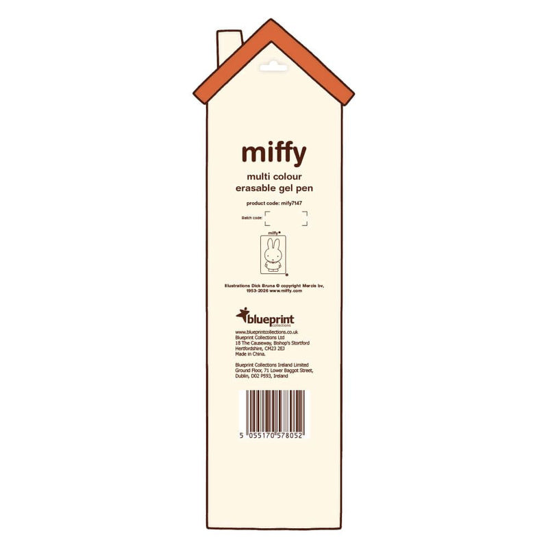 Miffy's Garden Multi Colour Erasable Gel Pen