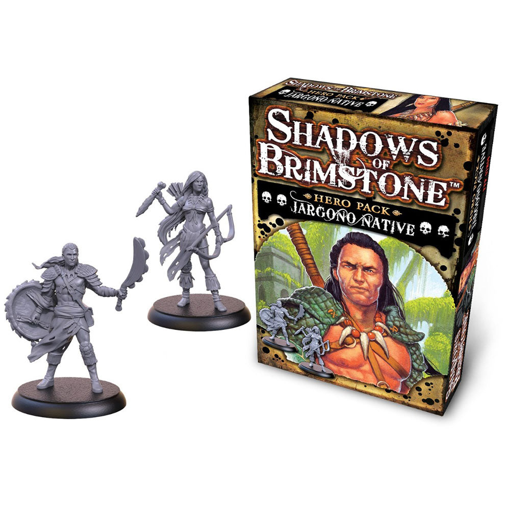 Miniatur-Heldenpaket „Shadows of Brimstone“.