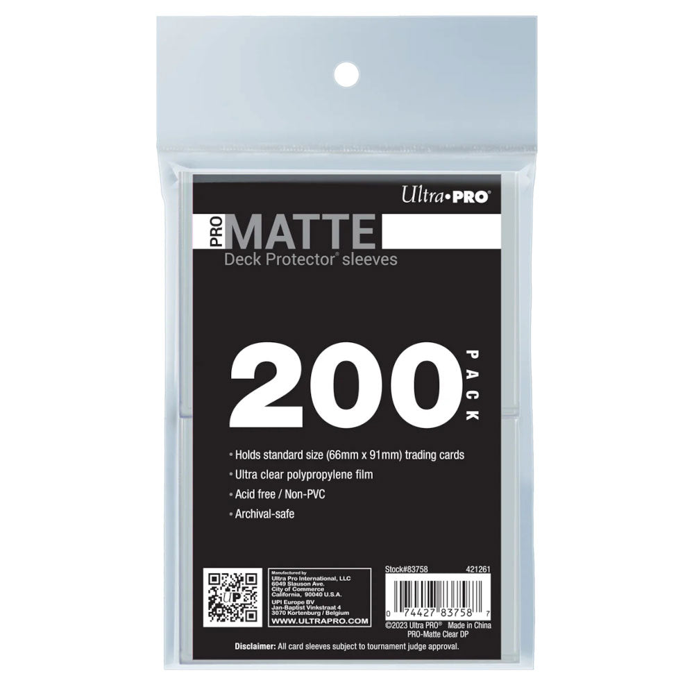 Ultra Pro PRO-Gloss Standard Deck Protector Sleeves 200pcs