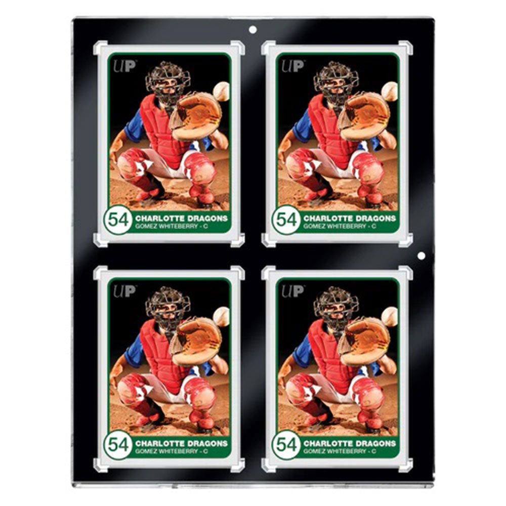 Ultra Pro 130PT 4-Card Black Border UV ONE-TOUCH Magnetic Holder Card Protector