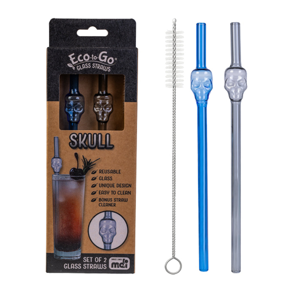 Eco to Go Glass Straw (Pack of 2)
