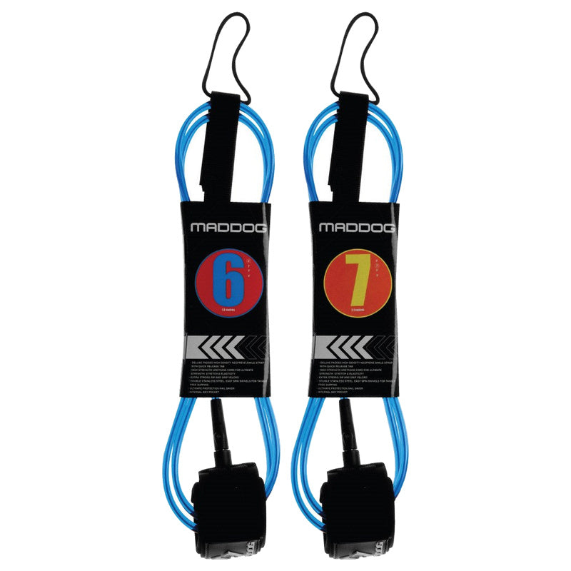 Maddog Surfboard Leash (Blue)