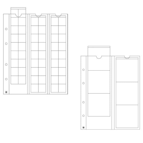 Leuchtturm Optima Coin Sheets 5pk (Clear)