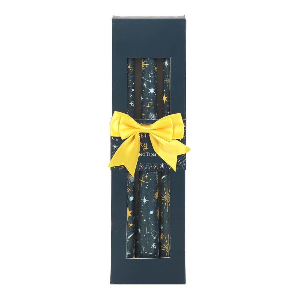 Starry Night Taper Candles (Set of 3)