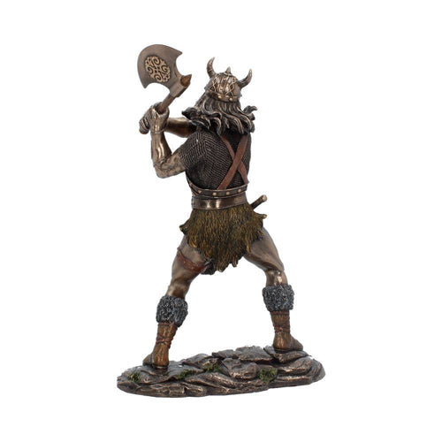 Berserker Bronze Viking Medium Warrior Figurine with Axe
