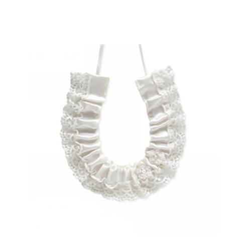 ME Horseshoe Satin with Lace Edge Wedding Charm