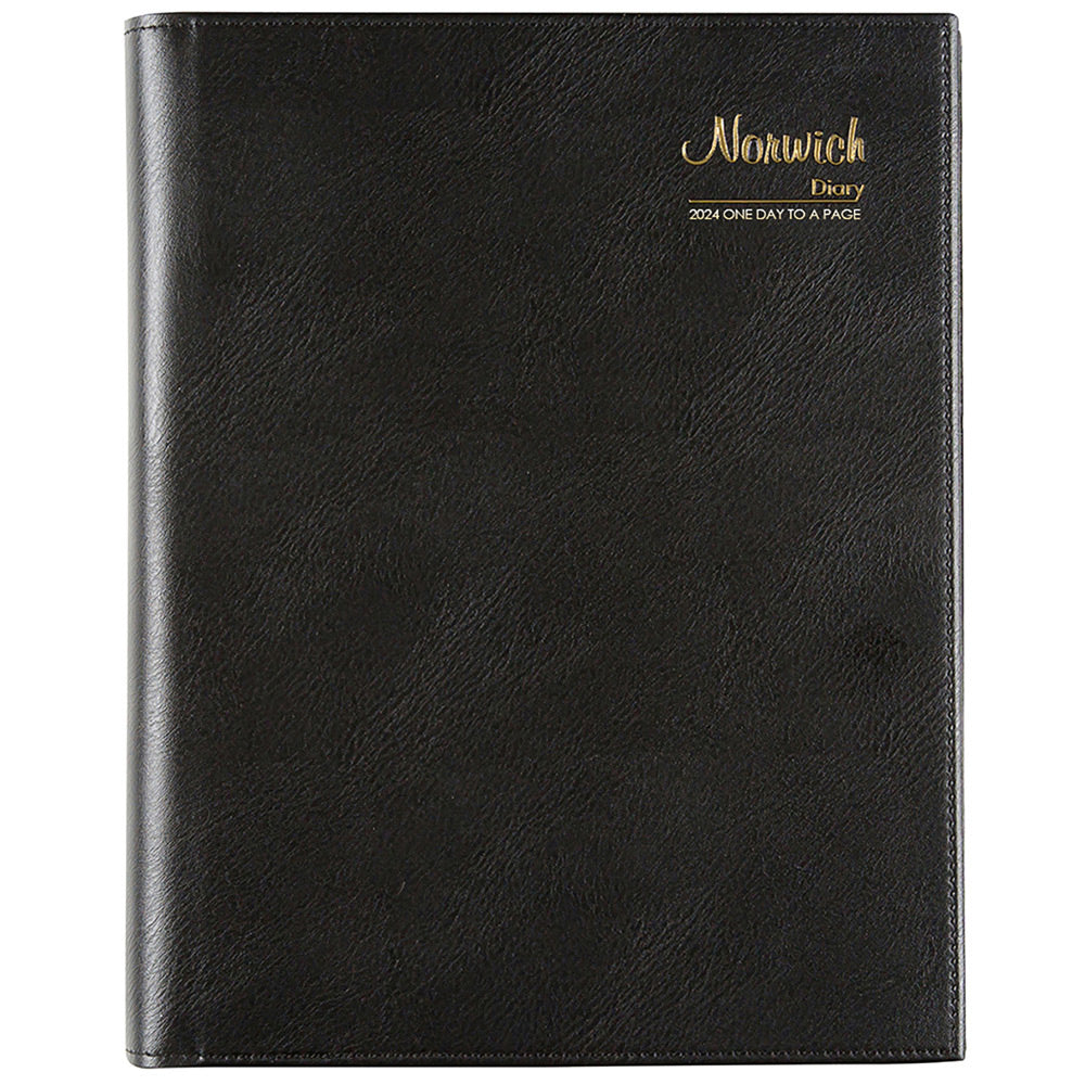 Cumberland Norwich Quarto 2024 Diary (svart)