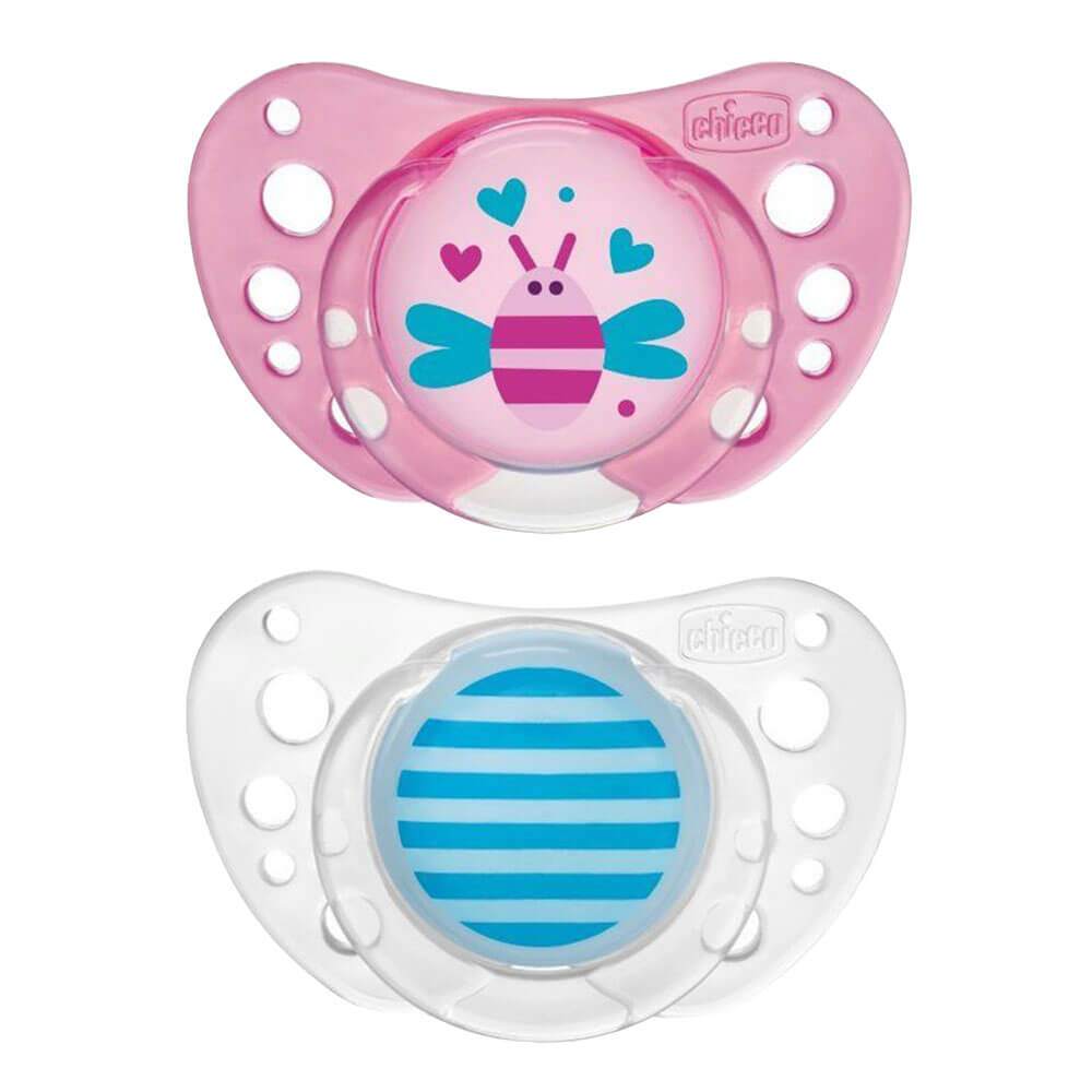 Chicco Latex Physio Air Rubber Pacifier 2PC(女の子)