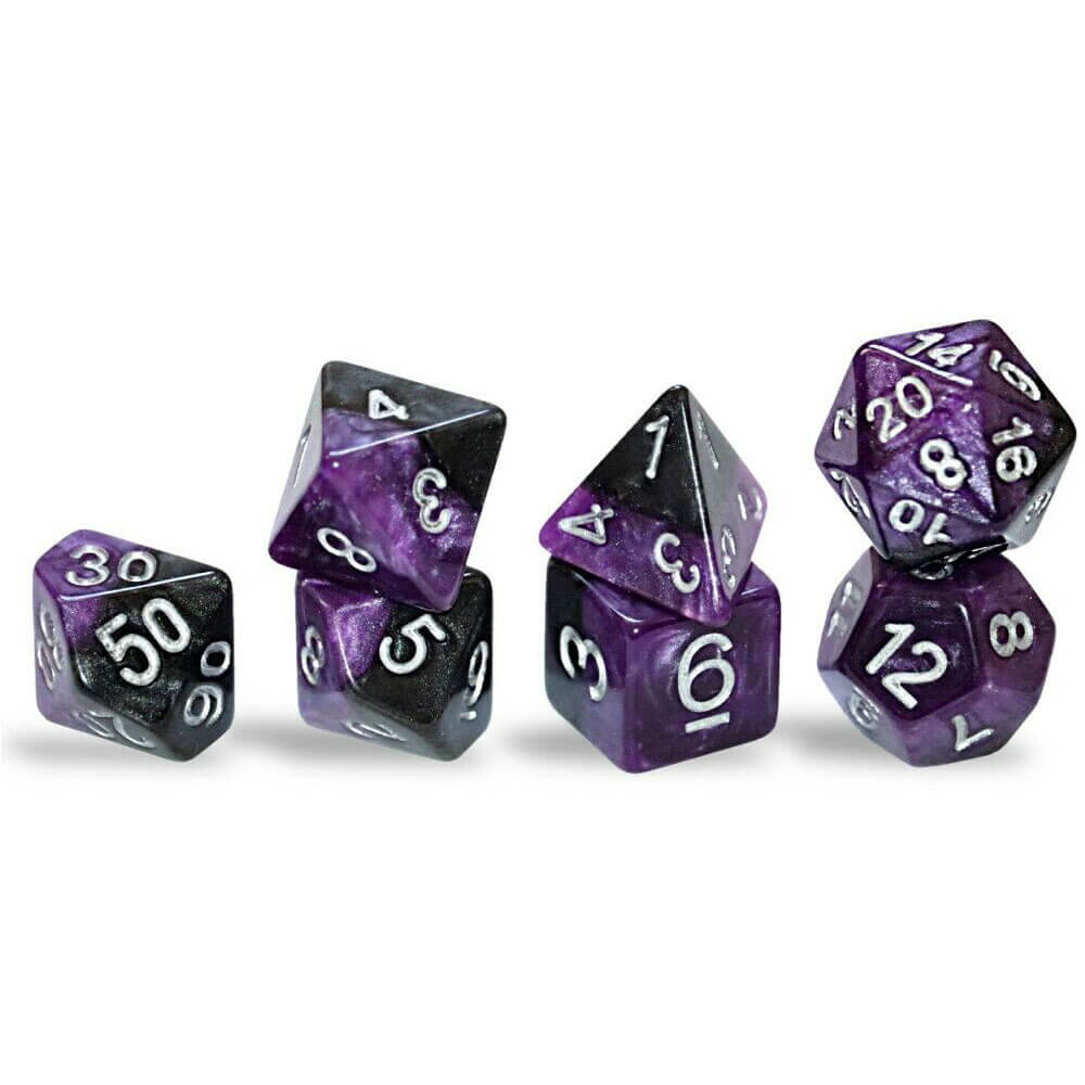 Halfsies Polyhedral Gaming 7 Würfel pro Set