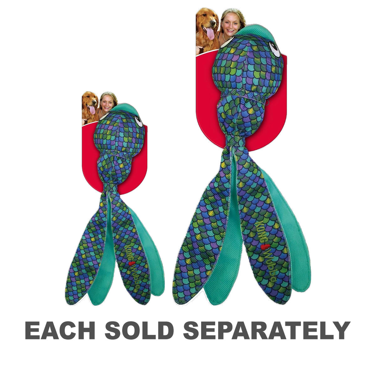 Kong Wubba Finz Toy (Blue)