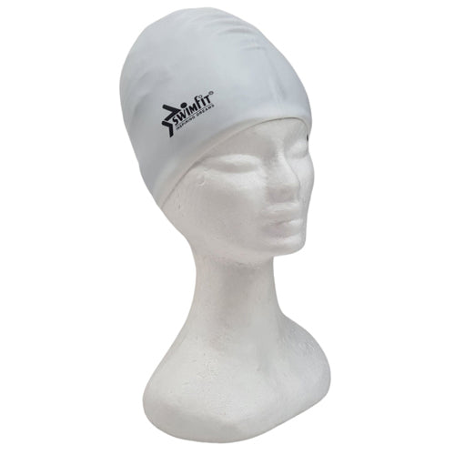 Swimfit Senior Silicone Cap (White)