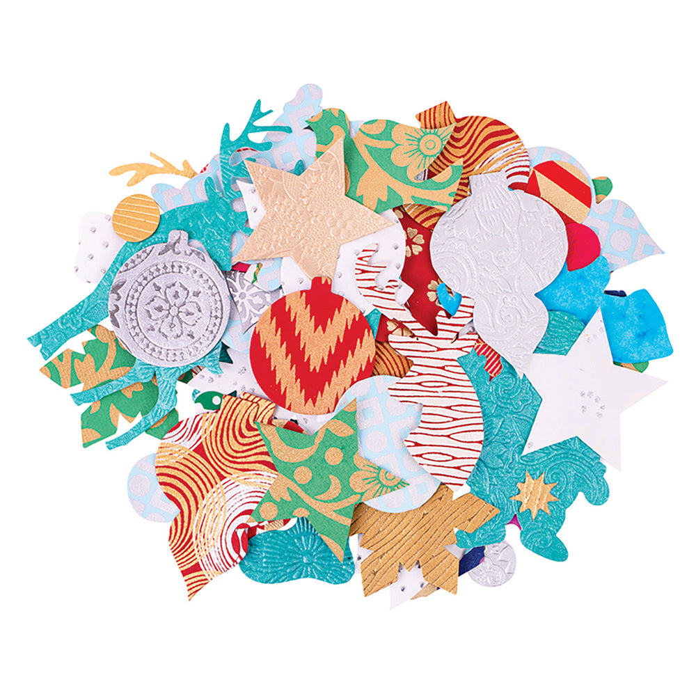 Handmade Pattern Paper Christmas Shapes 100g