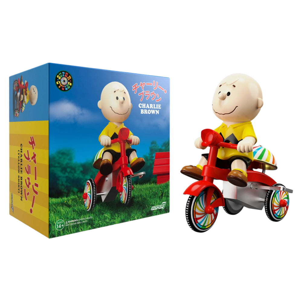 Peanuts Charlie Brown Yellow Shirt w/ Red Trike Super Cycle