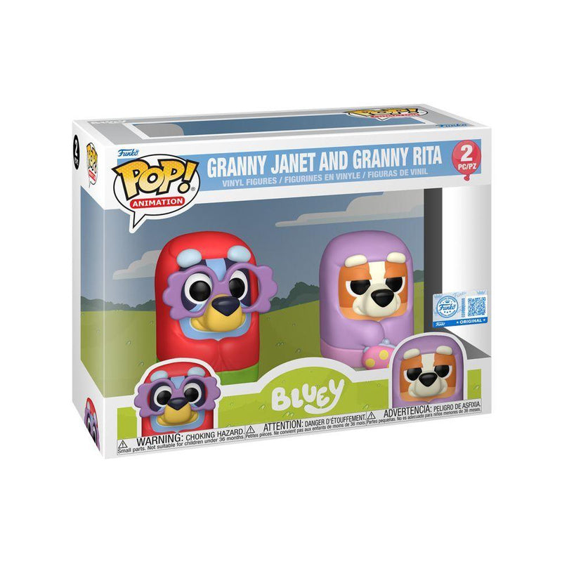 Bluey Granny Janet & Granny Rita US Exclusive Pop! 2-Pack