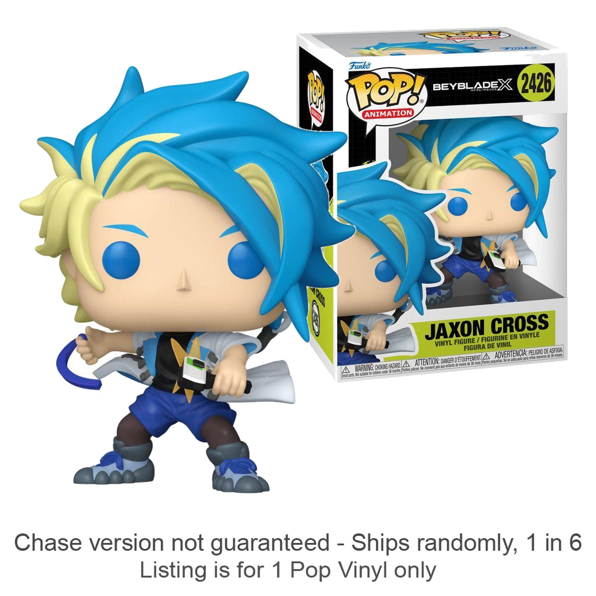 Beyblade X Jaxon Cross Pop! Vinyl (Chase Ships 1 in 6)