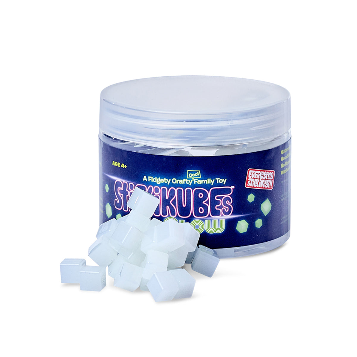Stickikubes Glow in the Dark Tub 125pc