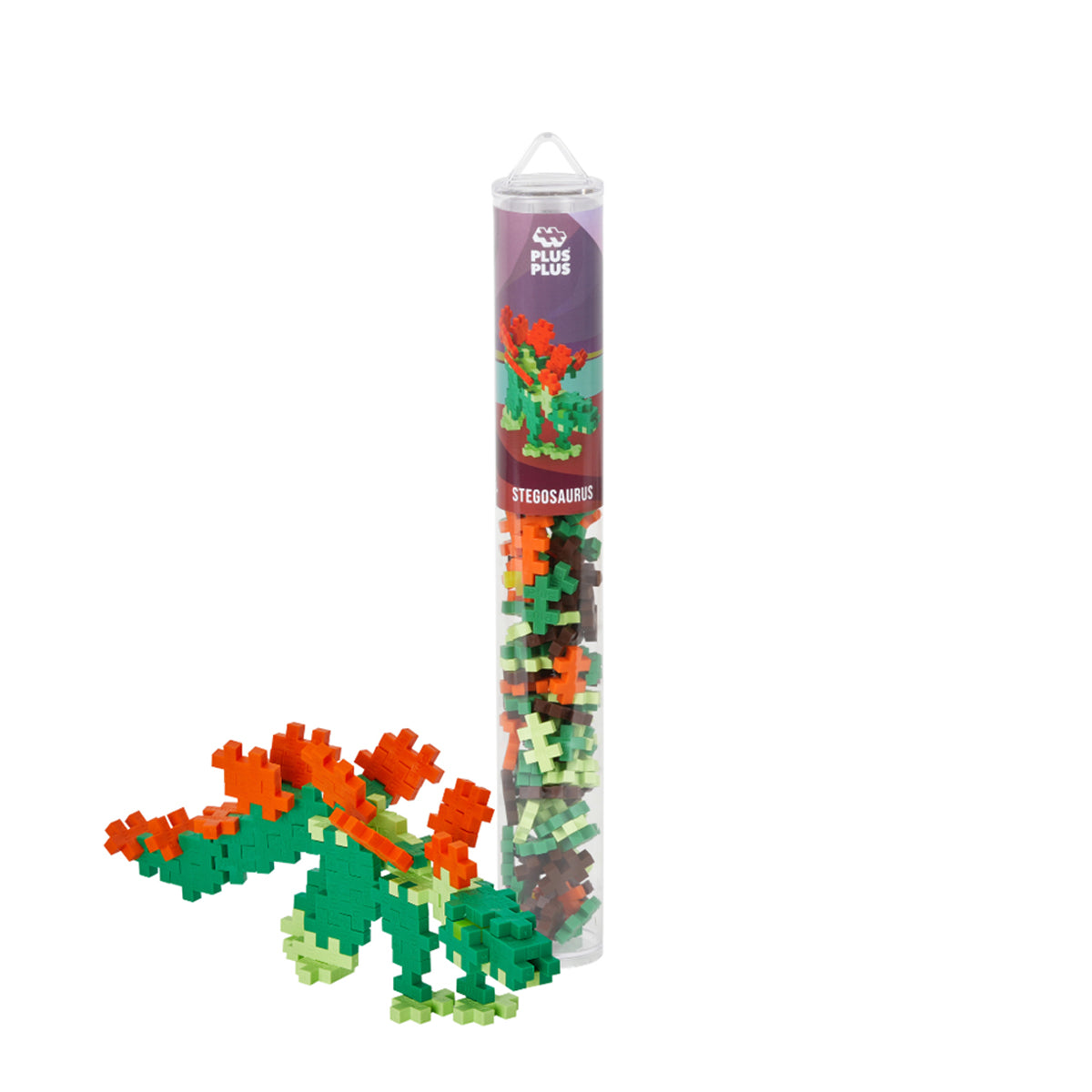 Plus-Plus Stegosaurus Building Blocks Tube 100pcs