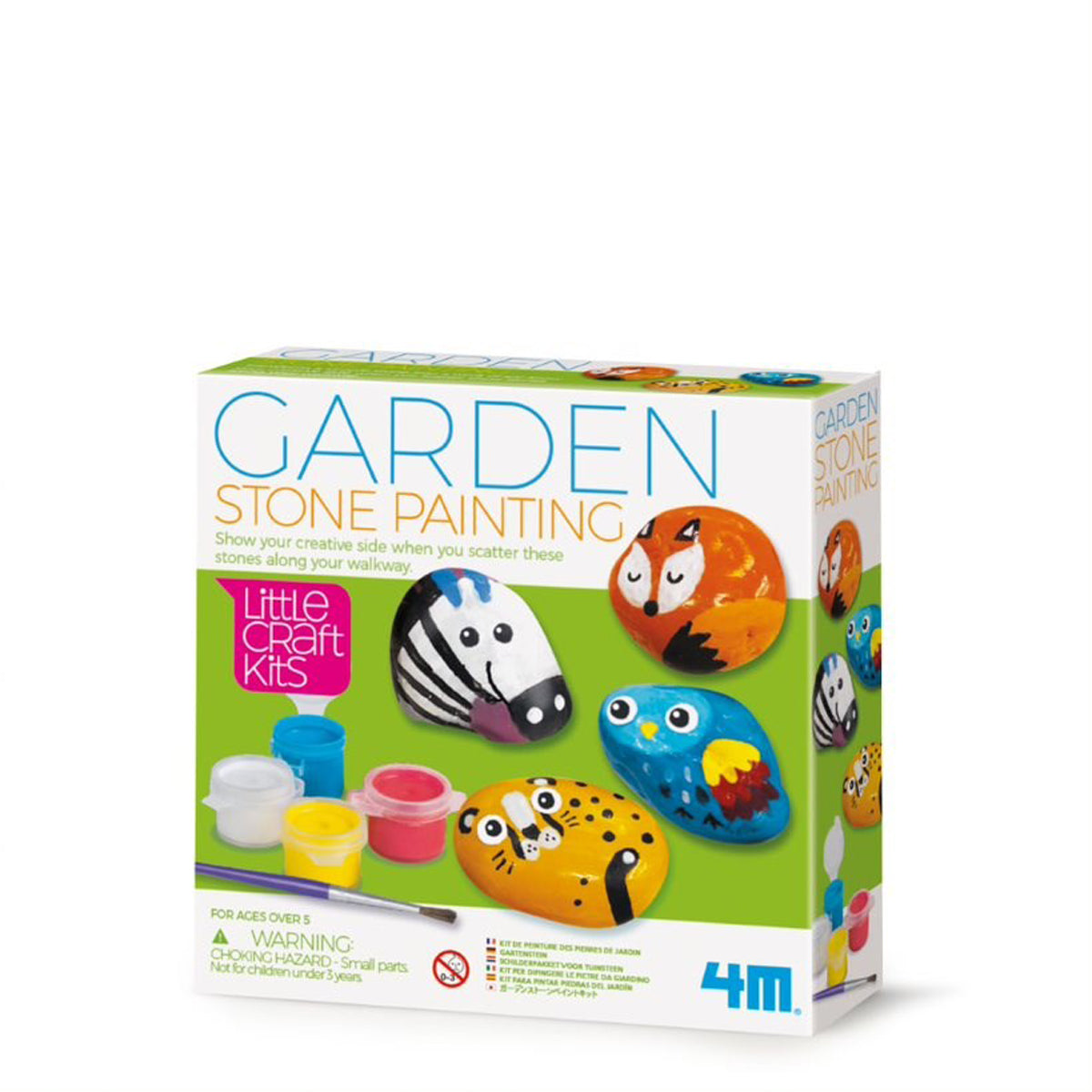 4M Little Craft Garden Stone Painting Kit