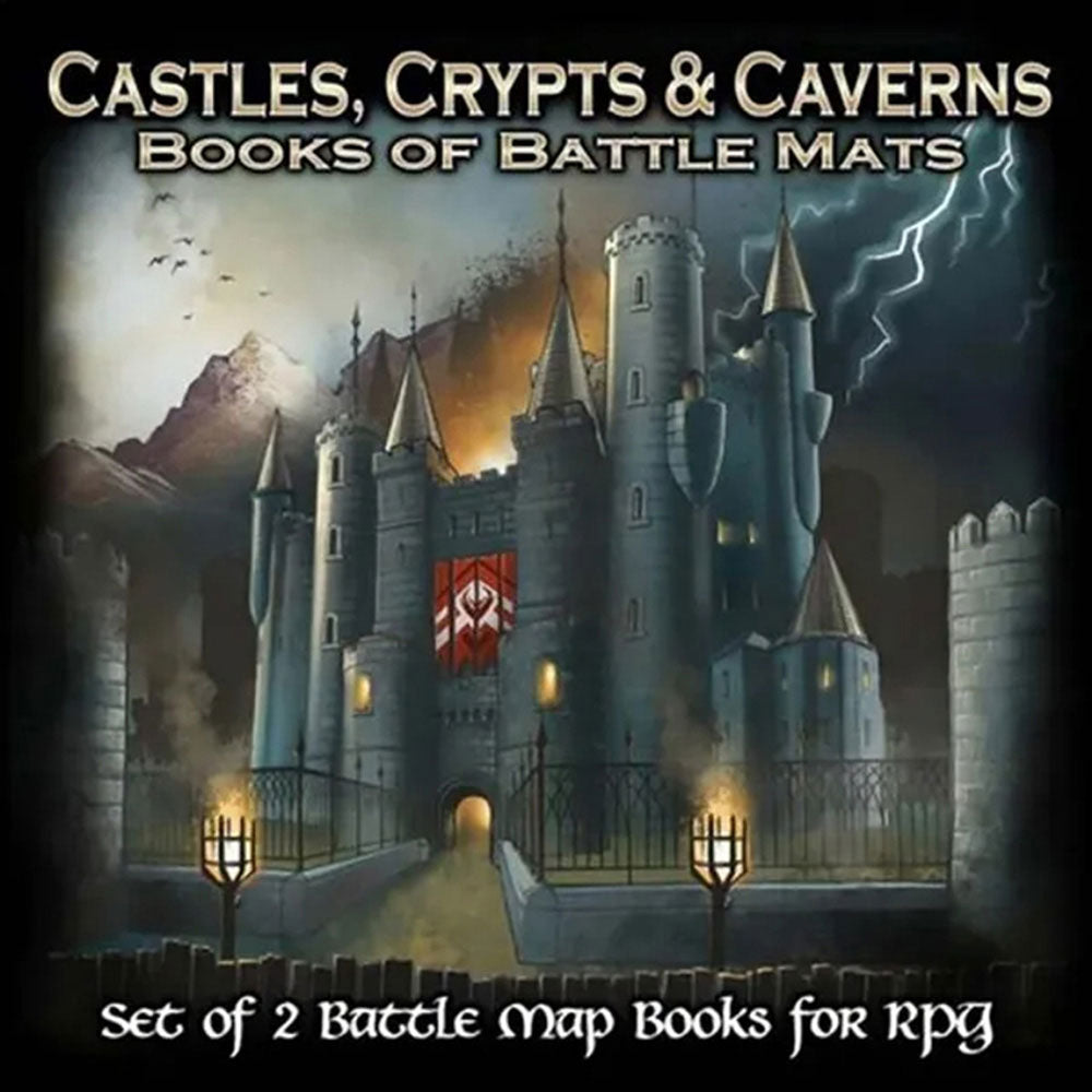Books of Battle Mats Castles Crypts and Caverns Battle Mats