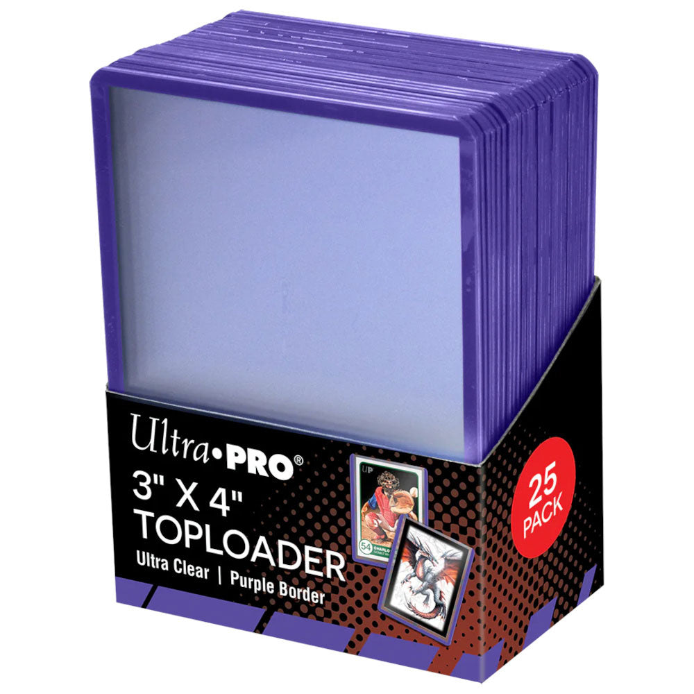 Ultra Pro Purple Border Toploader Card Protector 25pcs (3x4in)