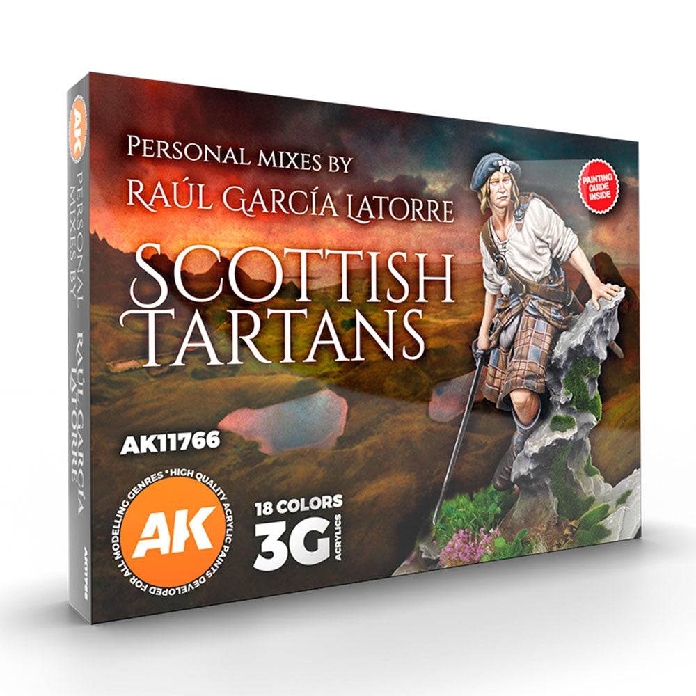 AK Interactive Latorre 3 Gen Scottish Tartans Signature Set