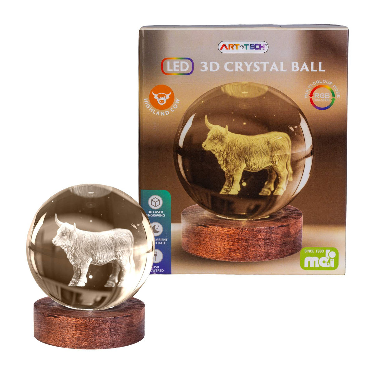 3D Crystal Ball Lamp