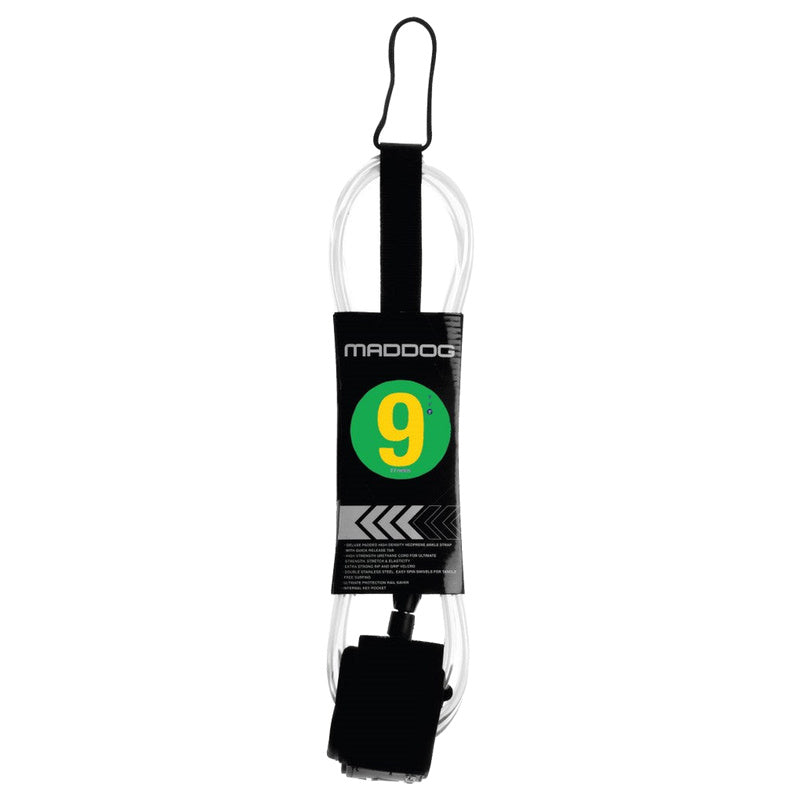 Maddog Surfboard Leash (Clear)