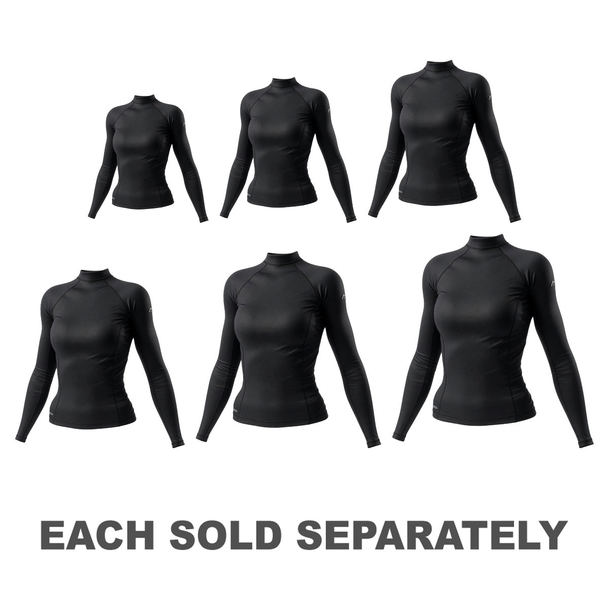 Mirage Women's Long Sleeve Rash Top (Black)