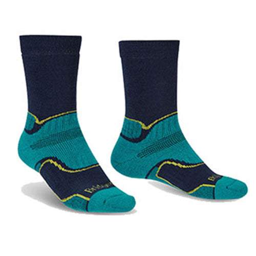 Hike Midweight Performance Socks (Petrol/Navy)