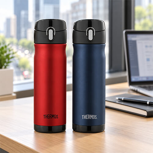 470mL S/Steel Vacuum Insulated Commuter Bottle (Red & Blue)