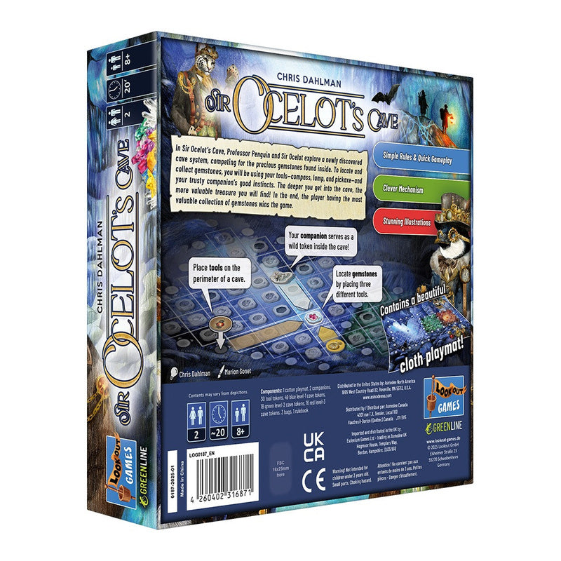 Sir Ocelot's Cave Board Game