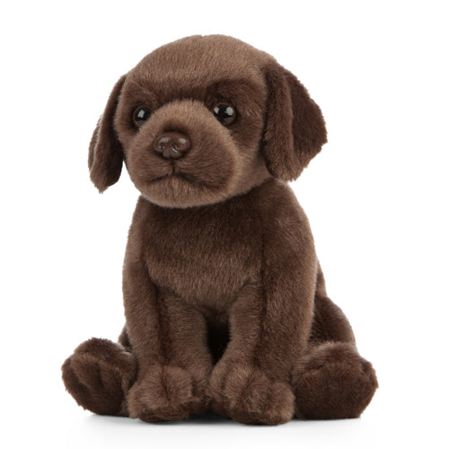 Living Nature Chocolate Labrador Puppy Plush Toy