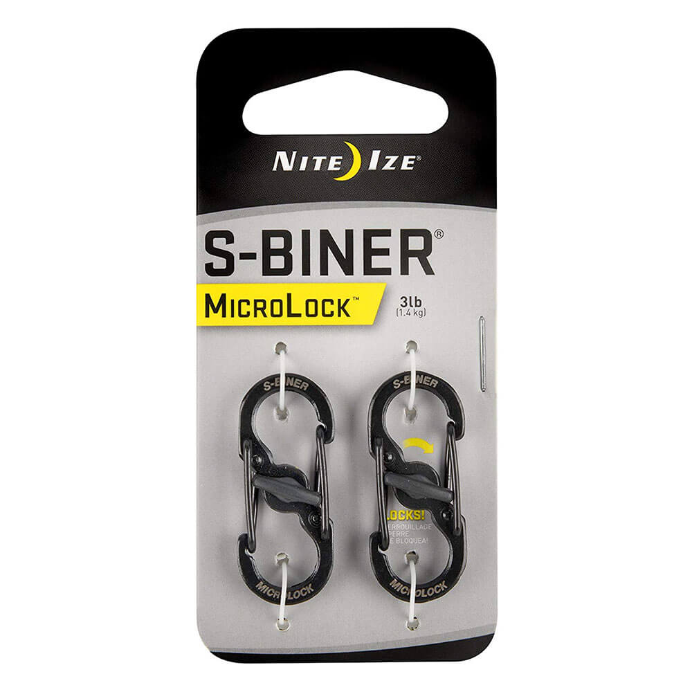 S-Biner Microlock Aço inoxidável (2 pacote)